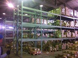 Компания "Сибирь-Зитар", паллетные фронтальные стеллажи на зацепах Компания "Сибирь-Зитар", паллетные фронтальные стеллажи на зацепах