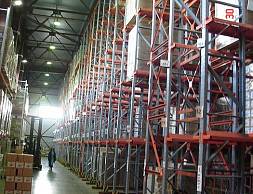 Компания "Увелка", г. Челябинск, стеллажи набивные